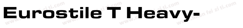 Eurostile T Heavy字体转换